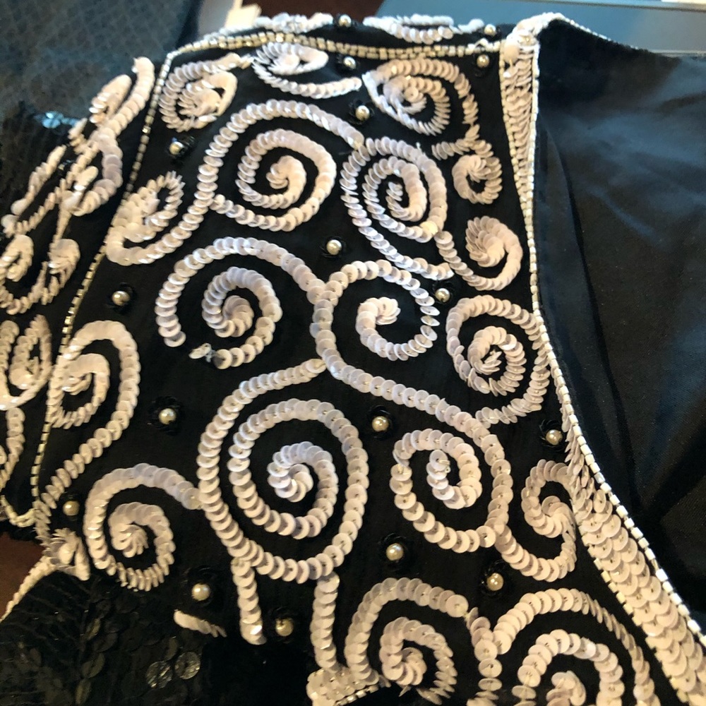 All Silk Sequin Jacket - Size Large - image 8